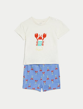 Cotton Rich Lobster Outfit (0-3 Yrs) Image 2 of 7