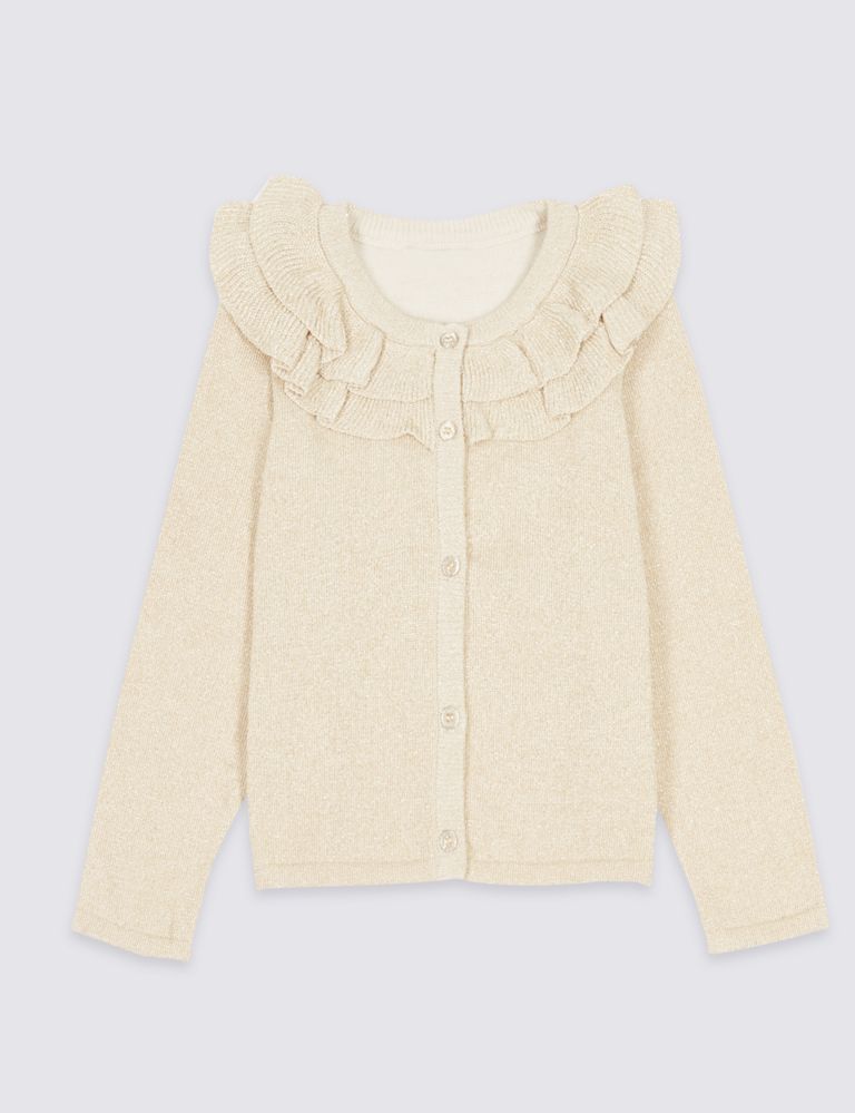 Cotton Rich Long Sleeve Cardigan (3 Months - 6 Years) 2 of 6