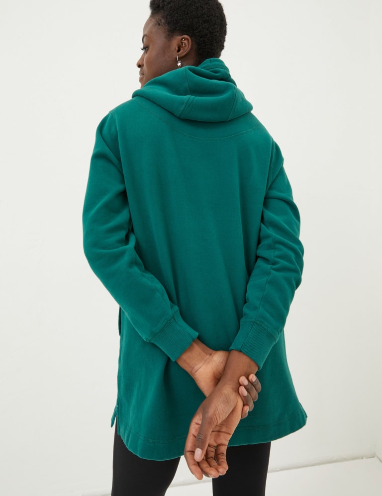 Cotton Rich Longline Hoodie | FatFace | M&S