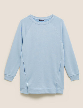 Cotton Rich Longline Sweatshirt Image 2 of 6
