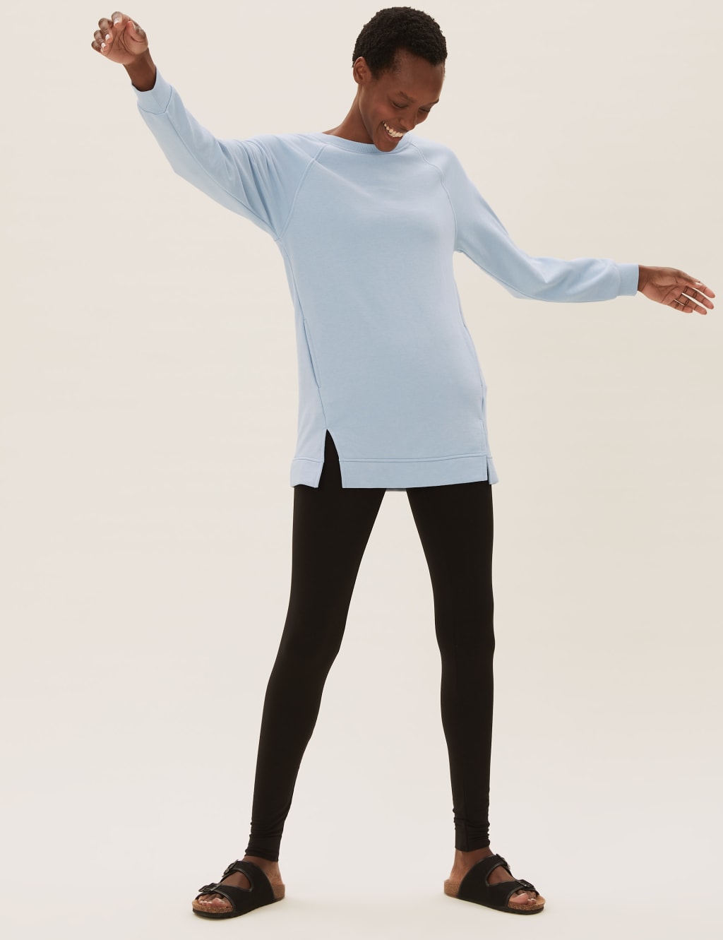 m&s longline hoodie