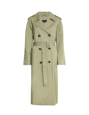 Cotton Rich Longline Trench Coat Image 2 of 6