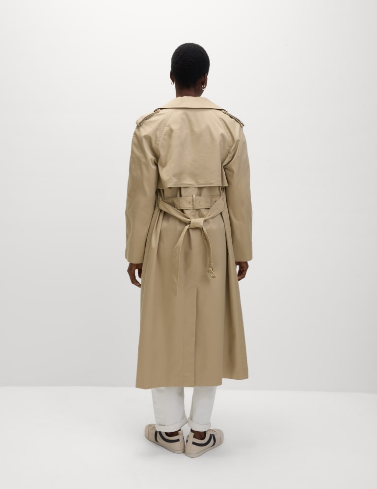 Cotton Rich Longline Trench Coat | M&S Collection | M&S