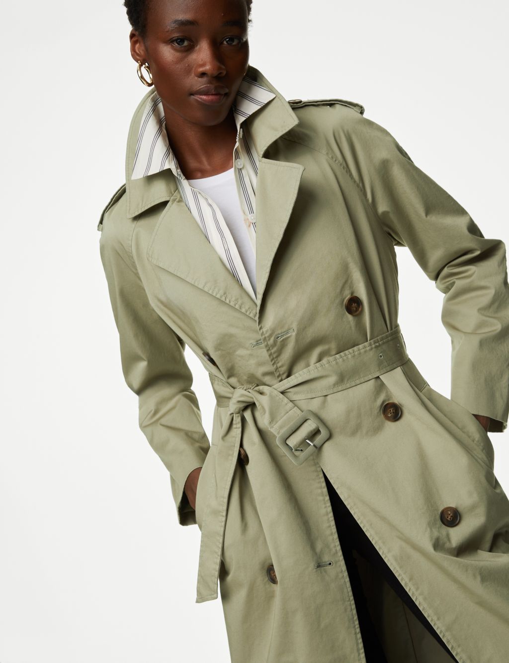 Cotton Rich Longline Trench Coat 2 of 6
