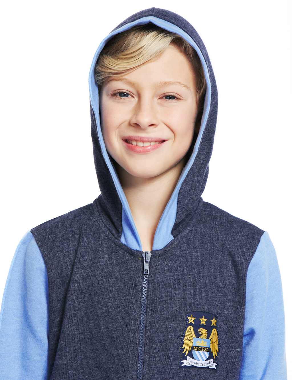 Cotton Rich Manchester City Football Club Hooded AllInOne M&S