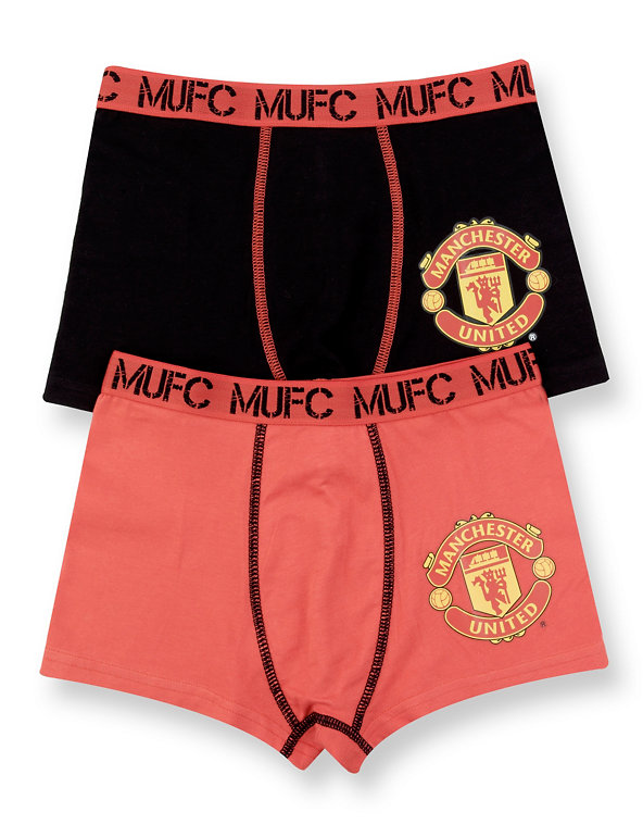 Cotton Rich Manchester United Football Club Trunks Image 1 of 2