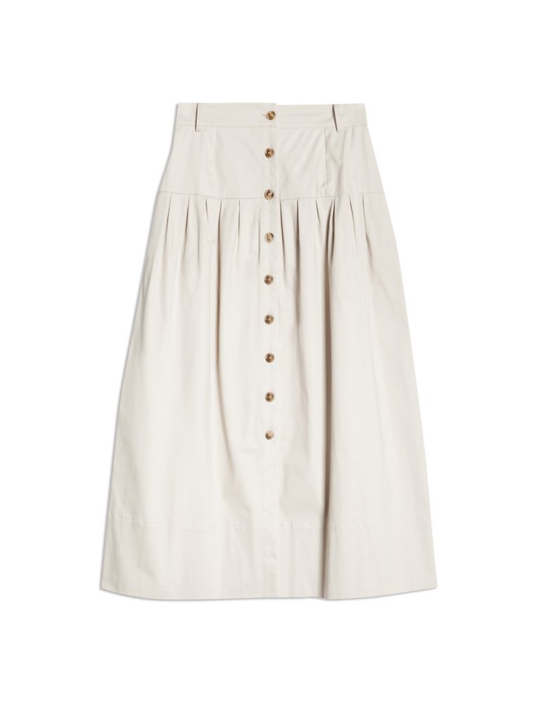 Cotton Rich Maxi A-Line Skirt 2 of 7