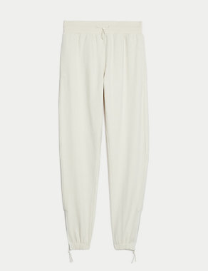 Cotton Rich Mesh Panel Relaxed Joggers Image 2 of 9