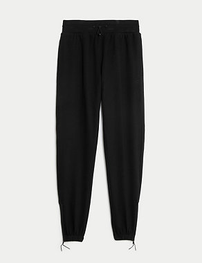 Cotton Rich Mesh Panel Relaxed Joggers Image 2 of 7