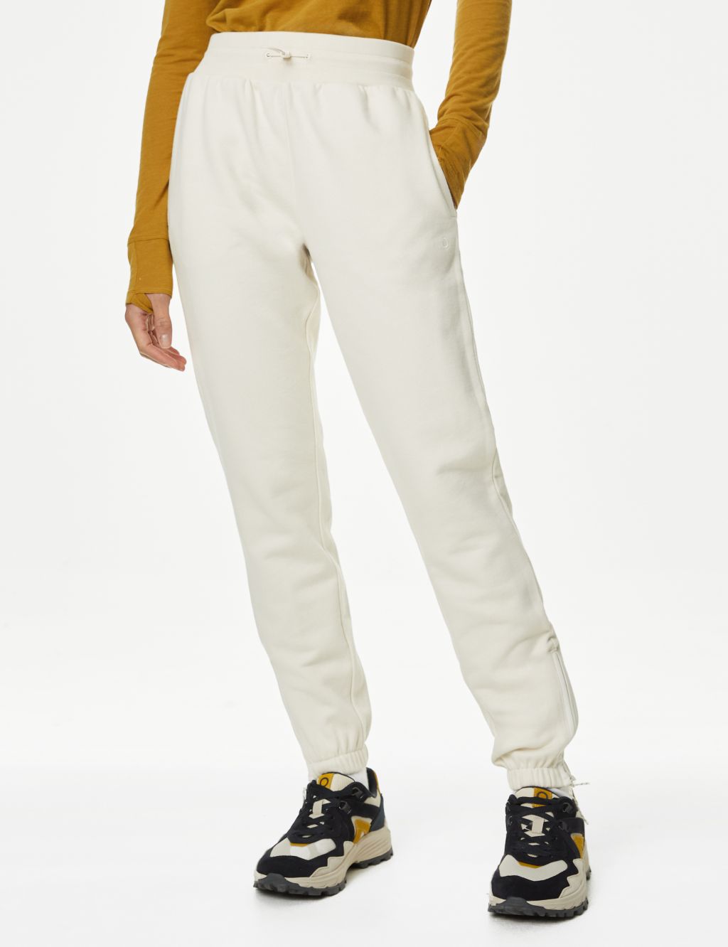 Cotton Rich Mesh Panel Relaxed Joggers 7 of 9