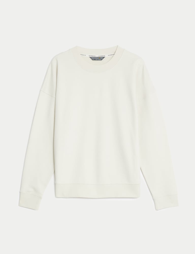 Cotton Rich Mesh Panel Sweatshirt | Goodmove | M&S