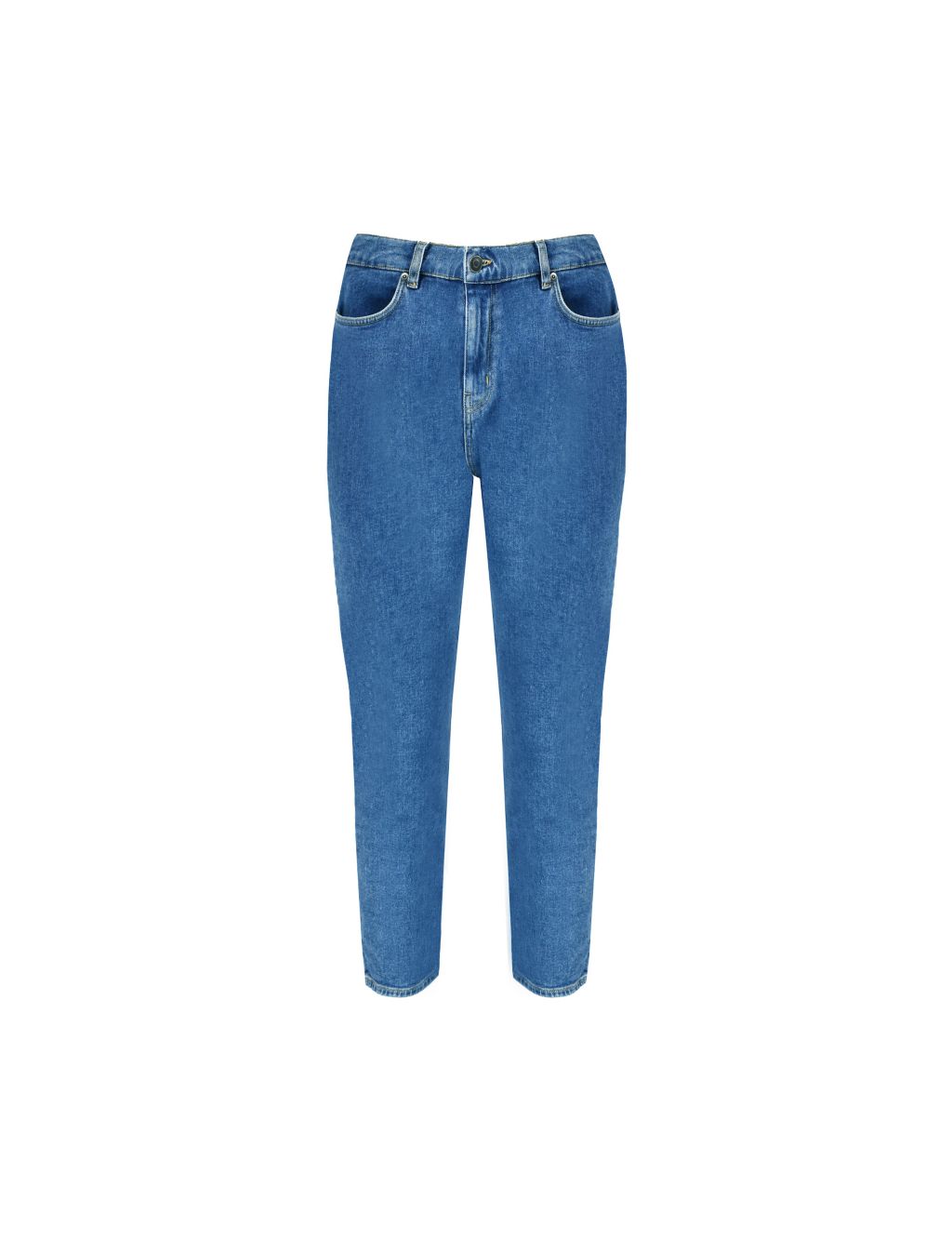 Cotton Rich Mid Rise Mom Jeans 1 of 4