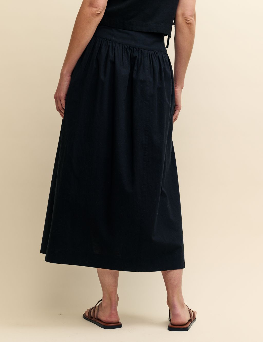 Cotton Rich Midaxi A-Line Skirt 4 of 5