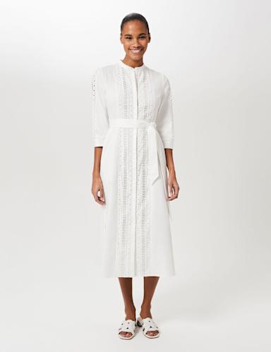 Cotton Rich Midi Shirt Dress 1 of 4