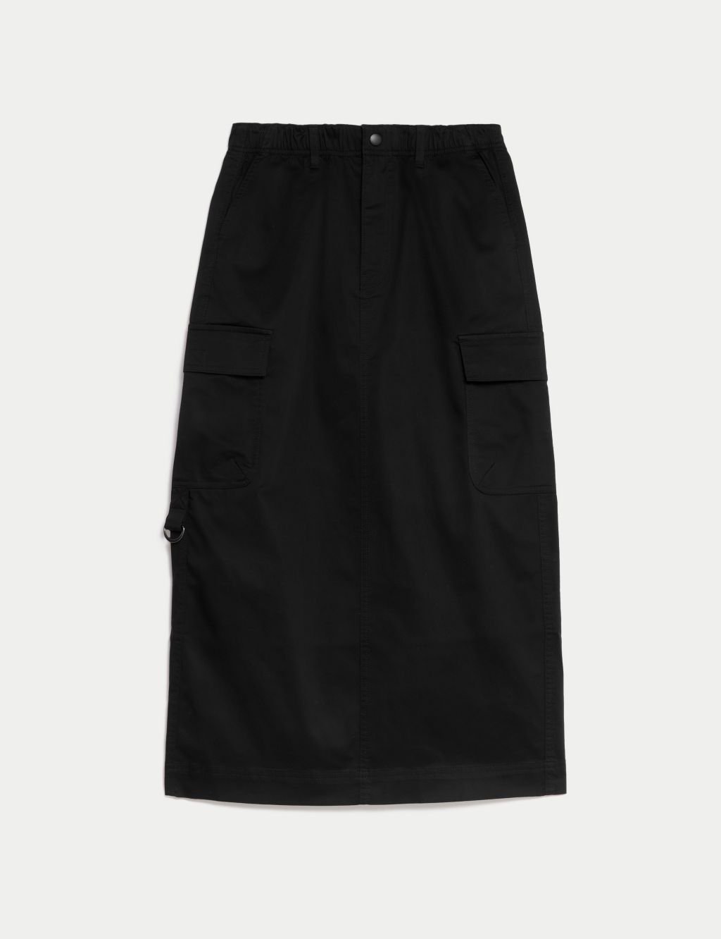 Cotton Rich Midi Utility Skirt | M&S Collection | M&S