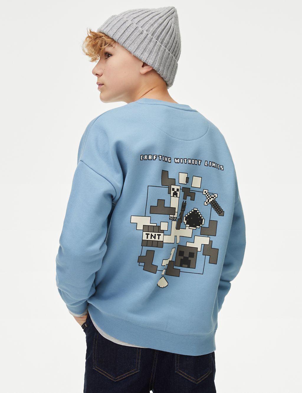 Cotton Rich Minecraft™ Sweatshirt (6-16 Yrs) 4 of 5