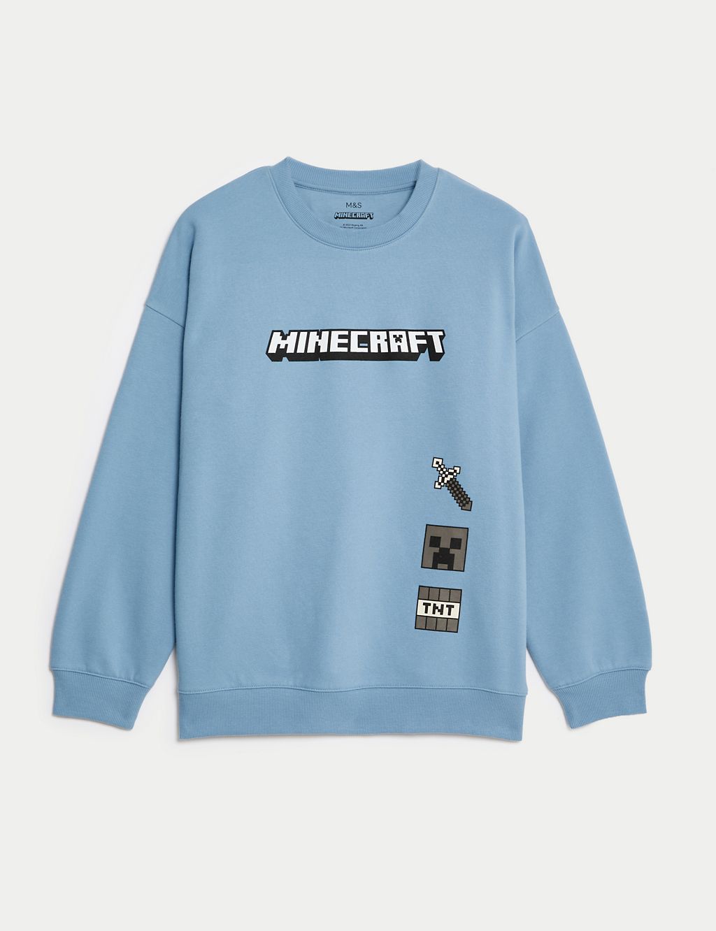 Cotton Rich Minecraft™ Sweatshirt (6-16 Yrs) 1 of 5