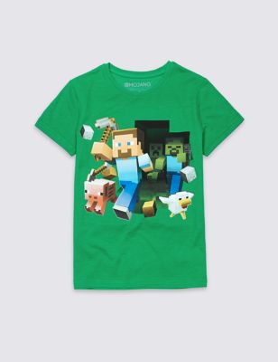 Cotton Rich Minecraft™ Top (3-14 Years) Image 2 of 3