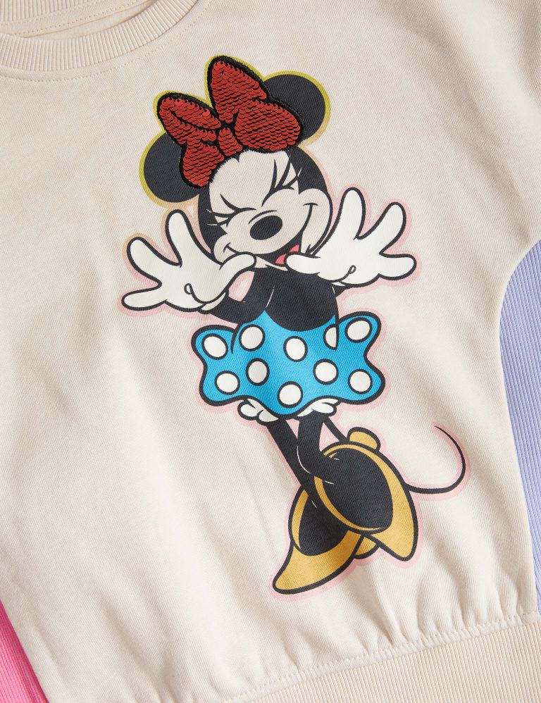 Cotton Rich Minnie™ Sweatshirt (2-8 Yrs) 5 of 5