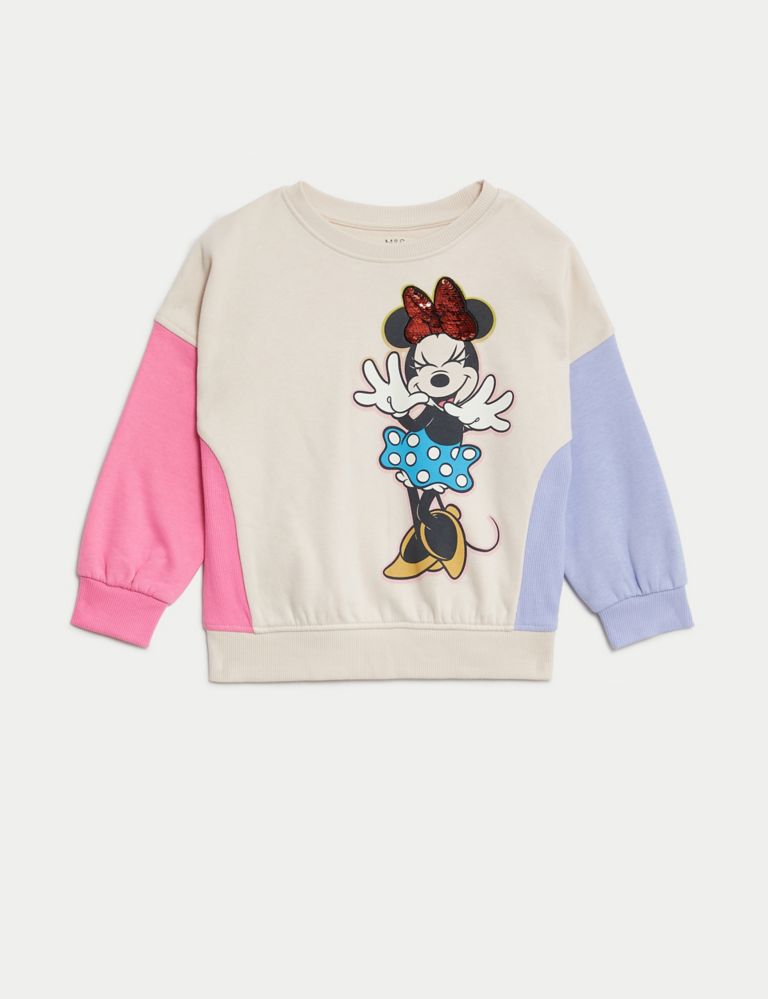 Cotton Rich Minnie™ Sweatshirt (2-8 Yrs) 2 of 5
