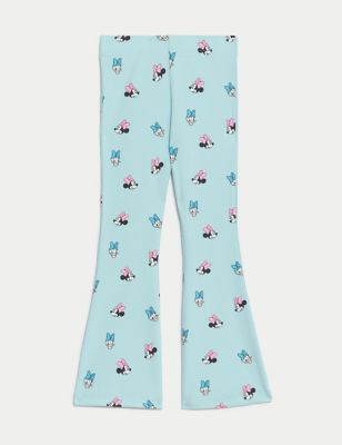 Cotton Rich Minnie Mouse™ Flare Leggings (2-8 Yrs) Image 2 of 5