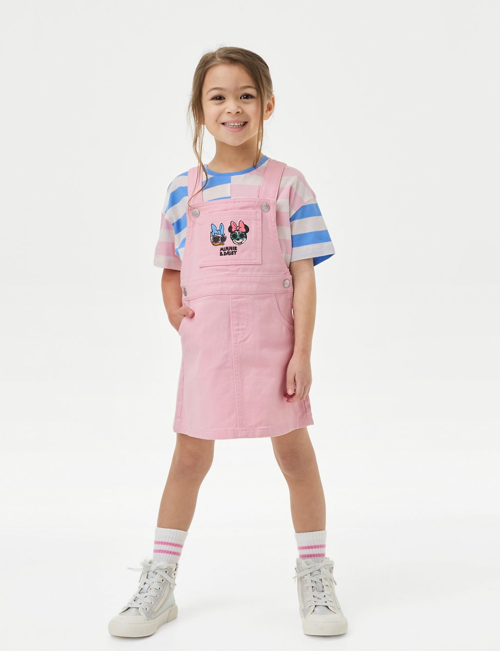 Cotton Rich Minnie Mouse™ Pinafore Outfit (2-8 Yrs) 2 of 5