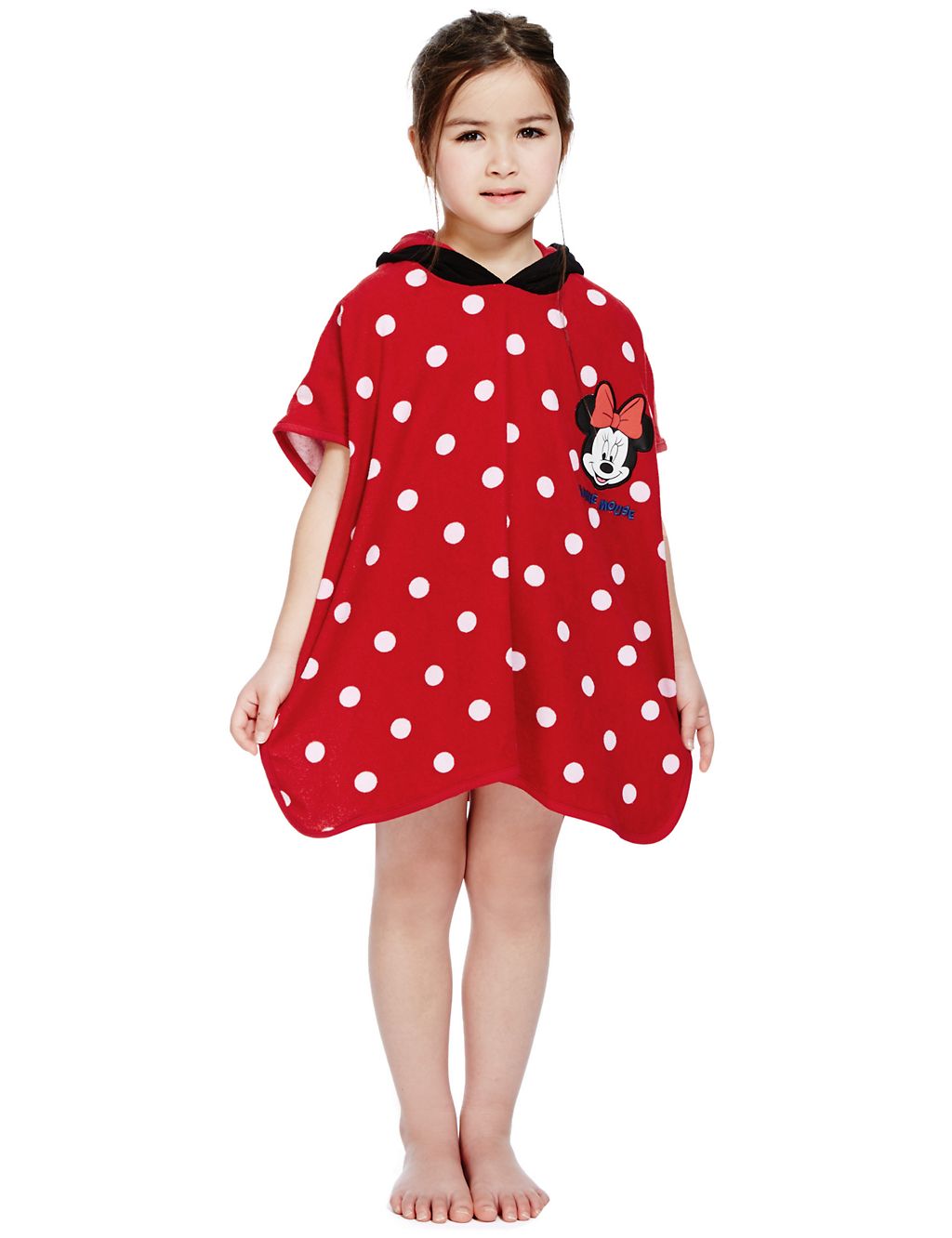 Cotton Rich Minnie Mouse Towelling  Poncho (1-7 Years) 3 of 4