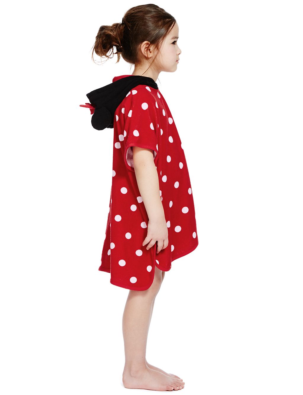 Cotton Rich Minnie Mouse Towelling  Poncho (1-7 Years) 2 of 4