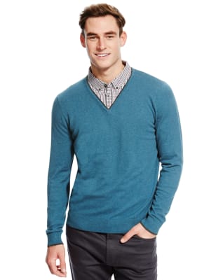 Mock layer jumper mens sale