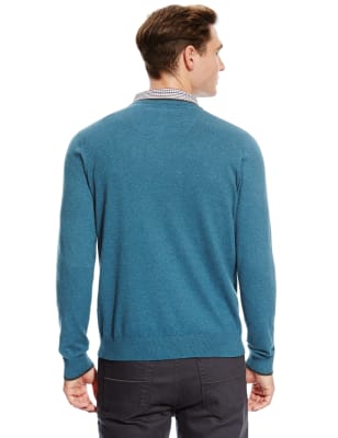 Marks and spencer mock shirt jumper men's sales