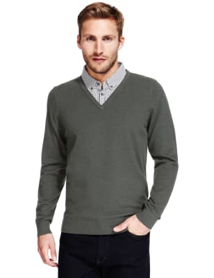 Layered best sale shirt jumper