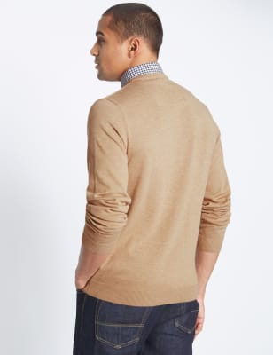 Marks and spencer outlet mock shirt jumper men's