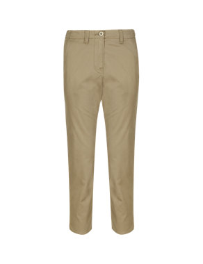 Cotton Rich Modern Cropped Trousers | M&S Collection | M&S