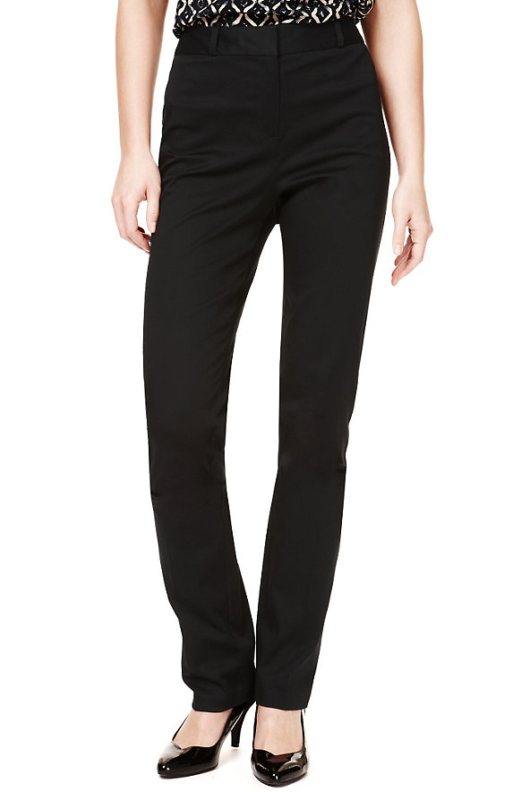 Cotton Rich Modern Slim Trousers Image 1 of 1