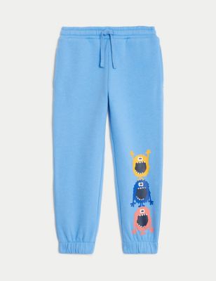 Cotton Rich Monster Joggers (2-8 Yrs) Image 2 of 5