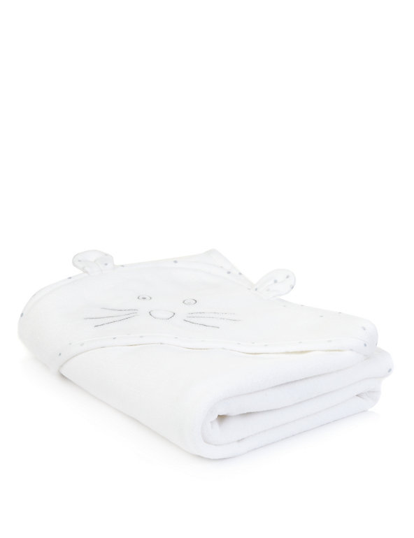 Cotton Rich Mouse Hooded Towel Image 1 of 1