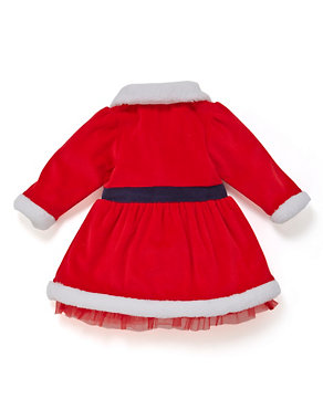 Cotton Rich Mrs. Santa Dress with Tights Image 2 of 3