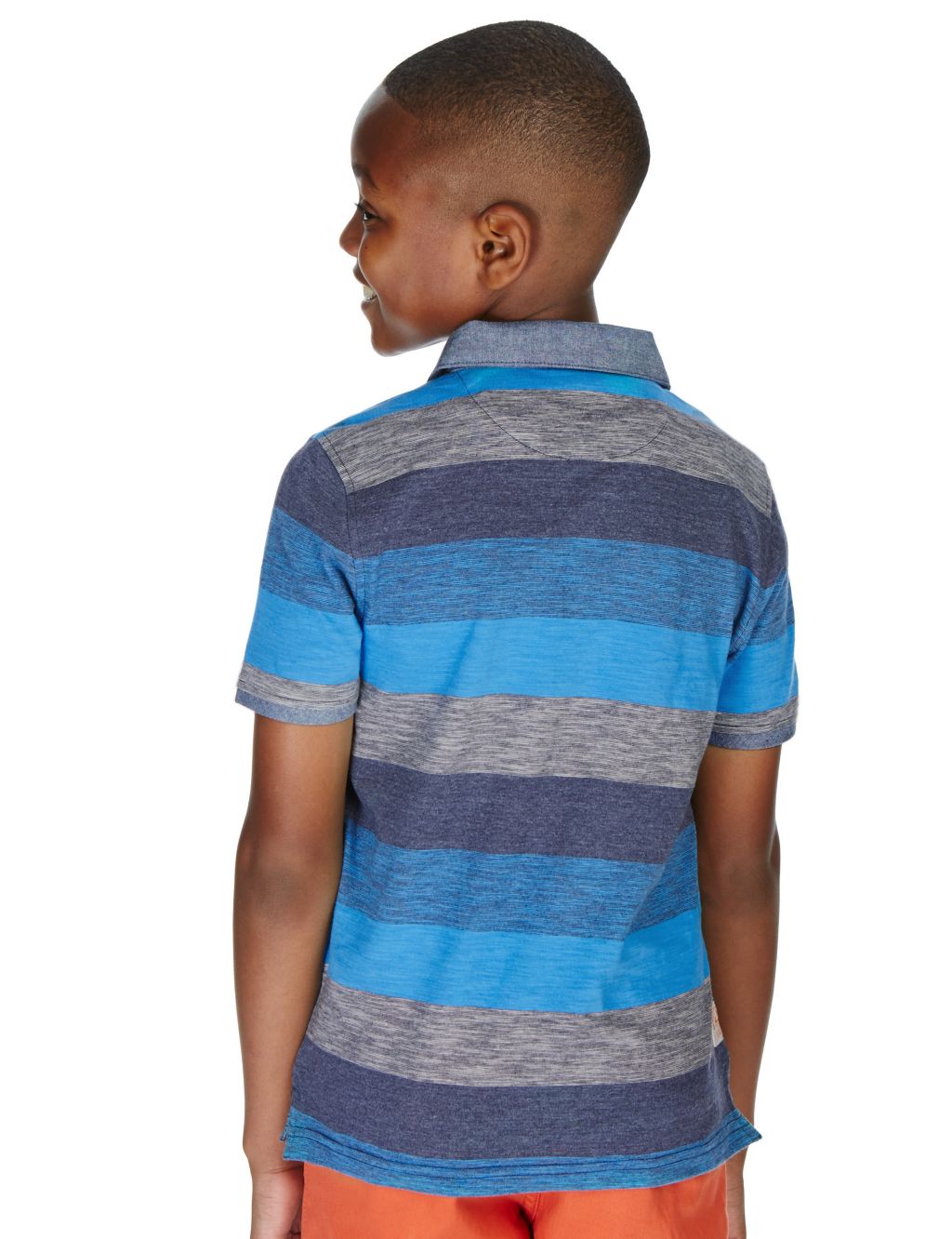 Cotton Rich Multi-Striped Polo Shirt (1-7 Years) 2 of 4