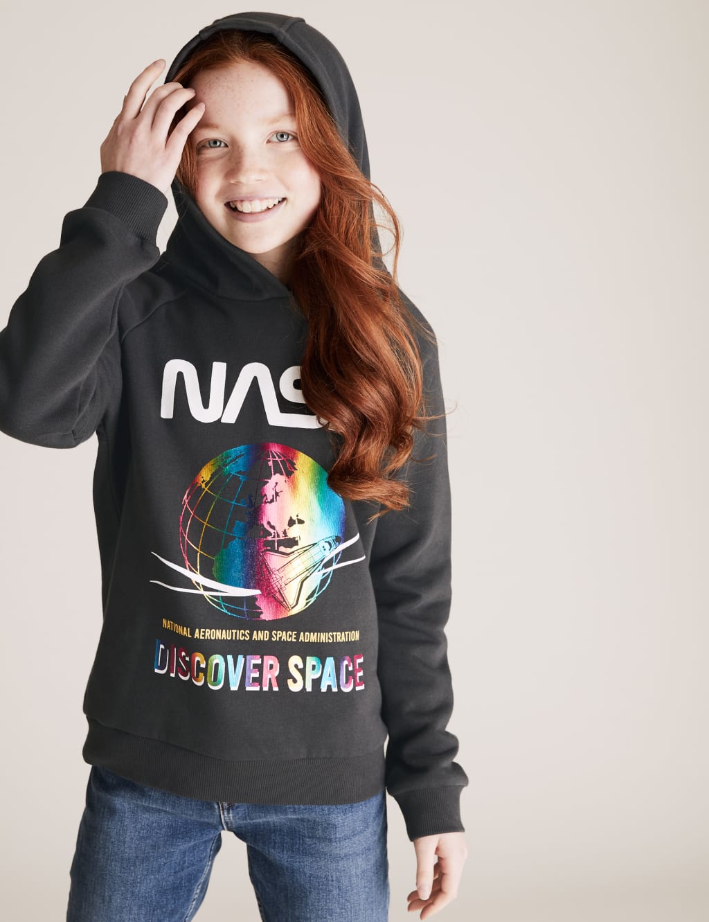 Cotton Rich NASA™ Graphic Hoodie Yrs) (6-14 | | M&S M&S Collection