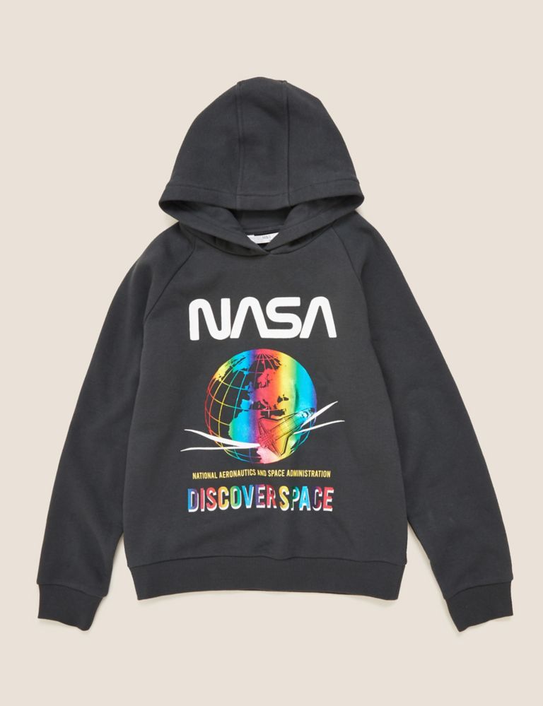 Cotton Rich NASA™ Graphic Hoodie (6-14 Yrs) 2 of 5