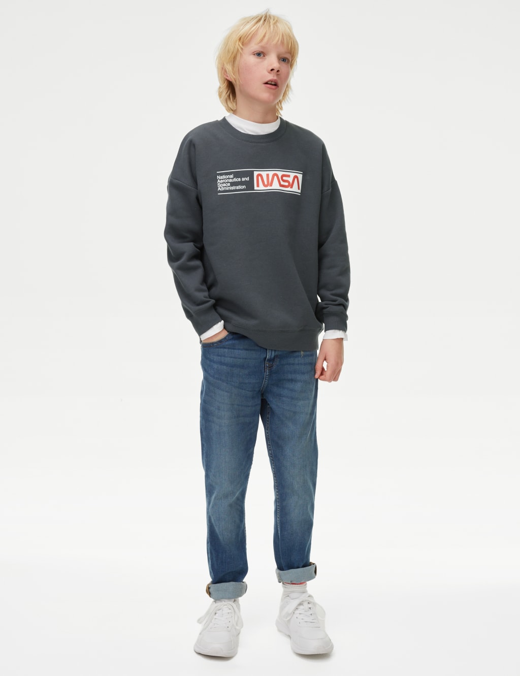 Cotton Rich NASA™ Sweatshirt (6-16 Yrs) 3 of 5