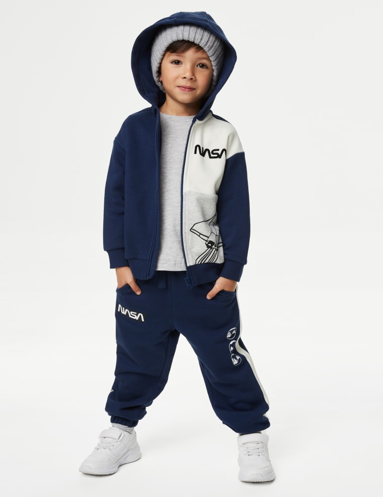 Cotton Rich NASA™ Zip Hoodie (2-8 Yrs) 1 of 6