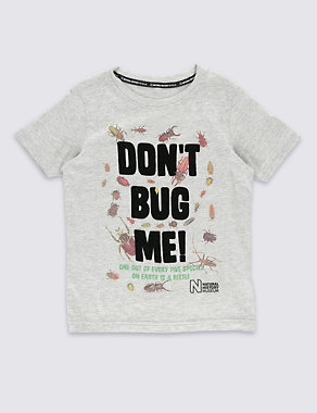 Cotton Rich Natural History Museum Beetle Print T-Shirt (2-8 Years) Image 2 of 3