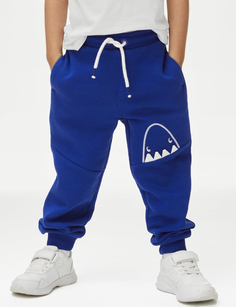 Cotton Rich Novelty Shark Joggers (2-8 Yrs) 4 of 5