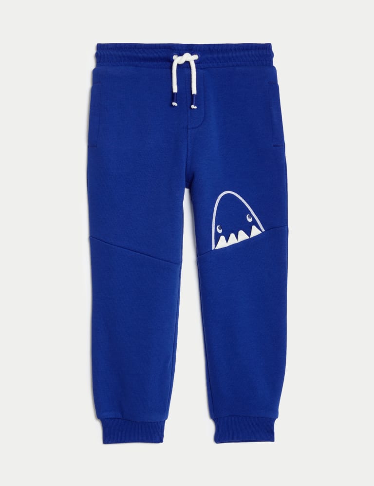 Cotton Rich Novelty Shark Joggers 2 8 Yrs M S Collection M S