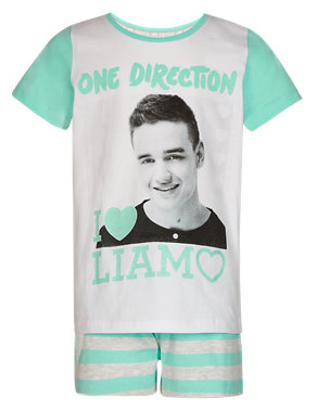 Cotton Rich One Direction Short Pyjamas - Liam (5-14 Years) Image 2 of 5
