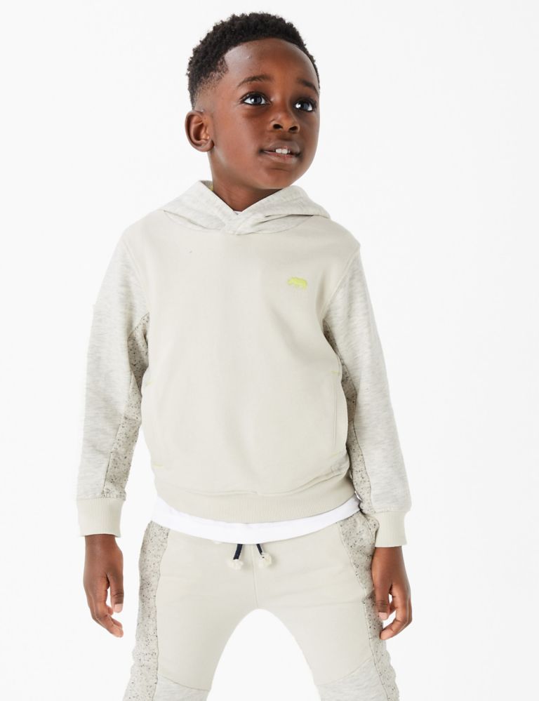 Cotton Rich Overhead Cut & Sew Hoodie (2-7 Years) 3 of 4