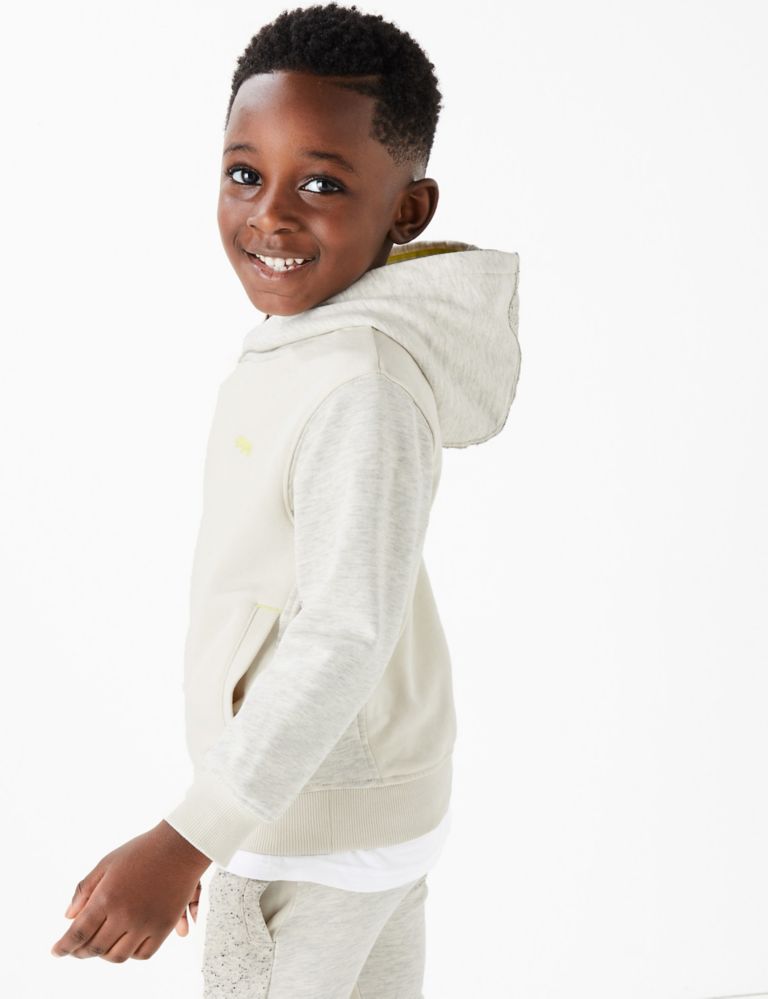 Cotton Rich Overhead Cut & Sew Hoodie (2-7 Years) 4 of 4