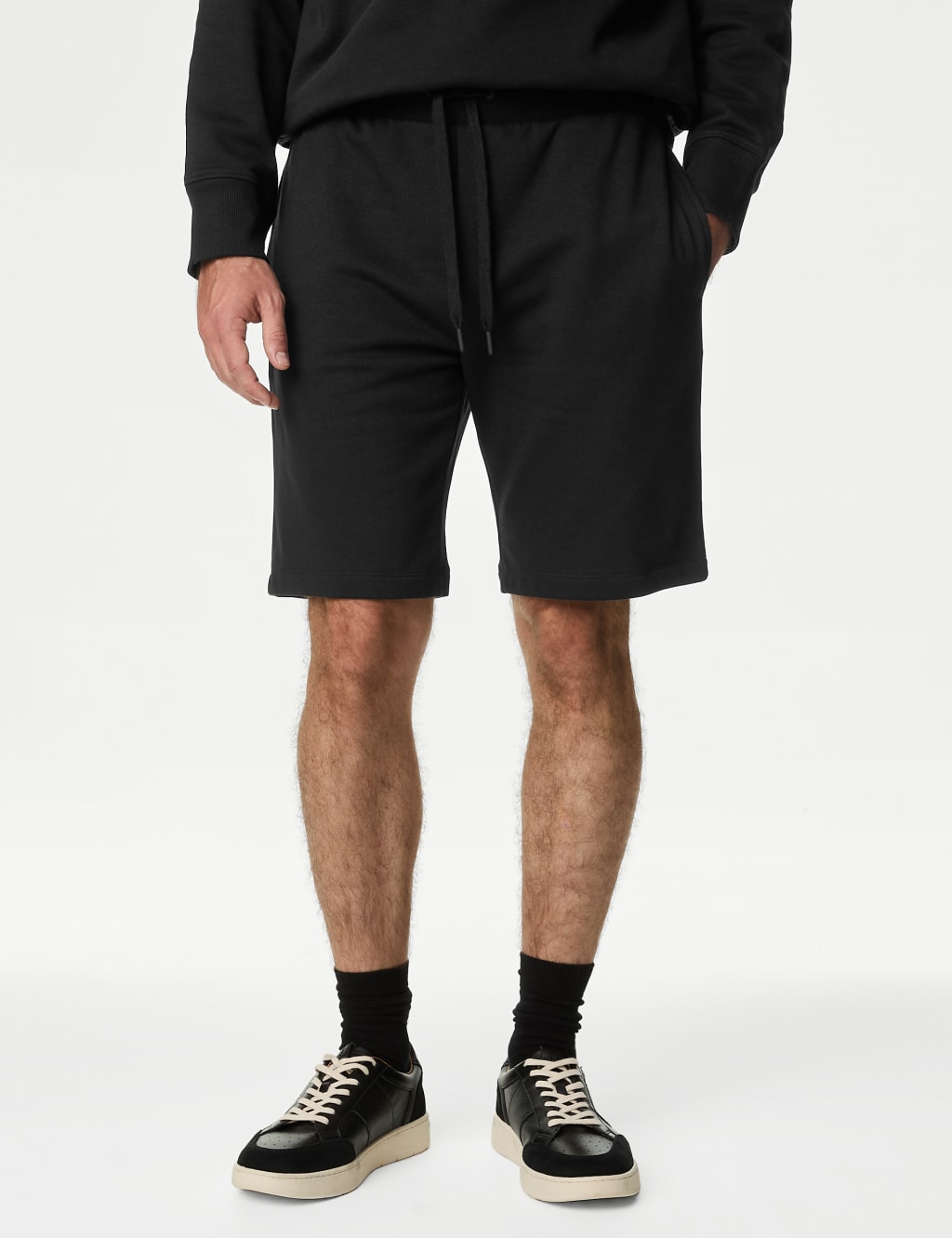 Cotton Rich Oversized Jersey Shorts M S Collection M S