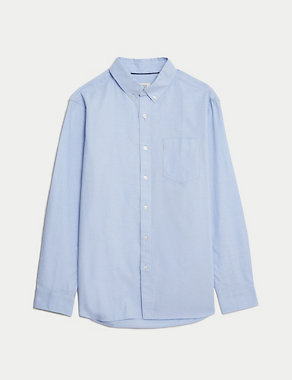 Cotton Rich Oxford Shirt Image 2 of 5